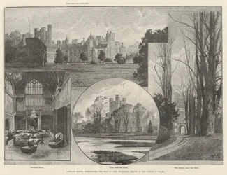 Canford Manor, Dorsetshire, der Sitz von Lord Wimborne, besucht vom Prinzen von Wales